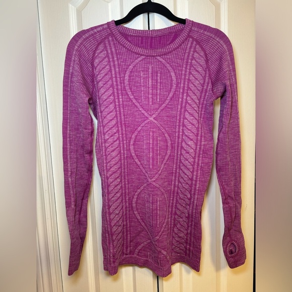 Lululemon - Casual Long Sleeve Rest Less Pullover in Heathered Ultra Violet - Picture 2 of 9